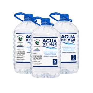 3 BIDONES 5 LITROS AGUA DE MAR PURA