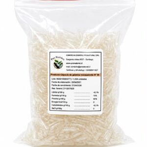 1.000 CÁPSULAS GELATINA N°00 TRANSPARENTES